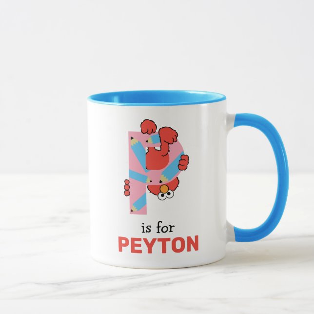Taza Elmo Alfabeto | P Lápiz (Derecha)
