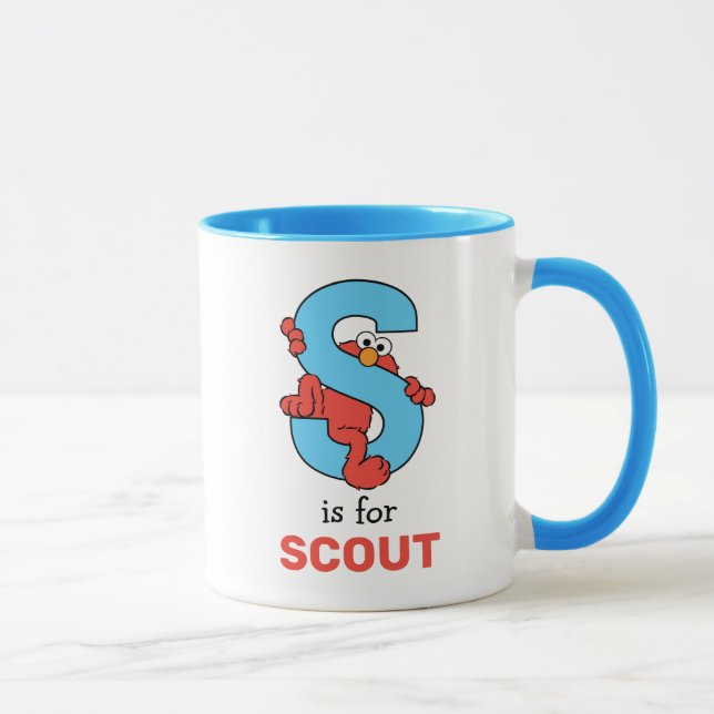 Taza Elmo Alfabeto | S Azul (Derecha)