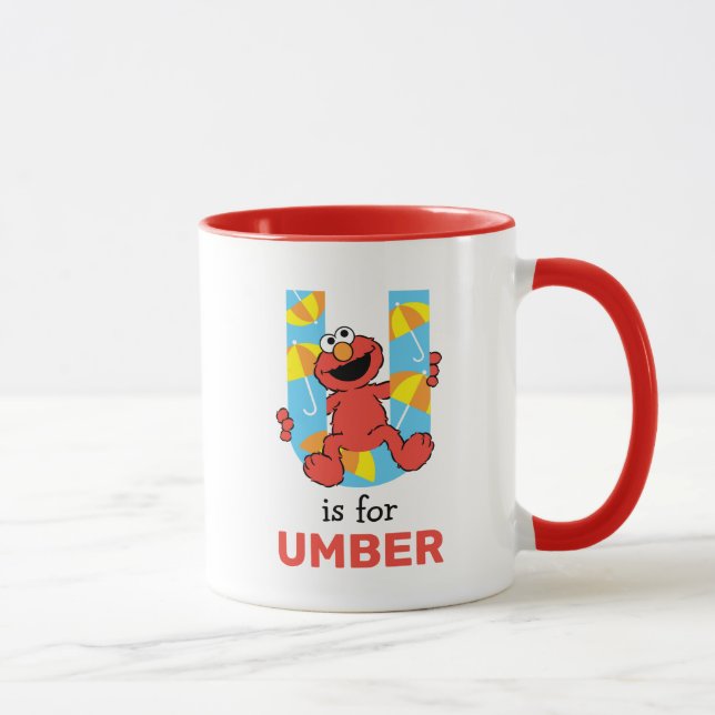 Taza Elmo Alfabeto | U Paraguas (Derecha)