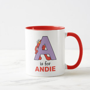 Taza Elmo Alfabeto   Una Purpura