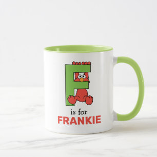 Taza Elmo Alphabet   F Green