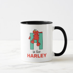 Taza Elmo Alphabet   H Verde