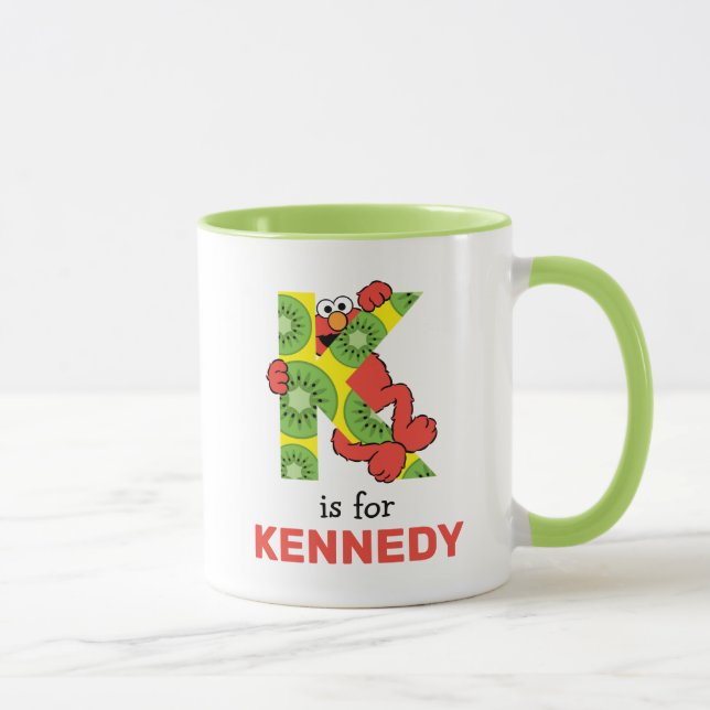 Taza Elmo Alphabet | K Kiwi (Derecha)