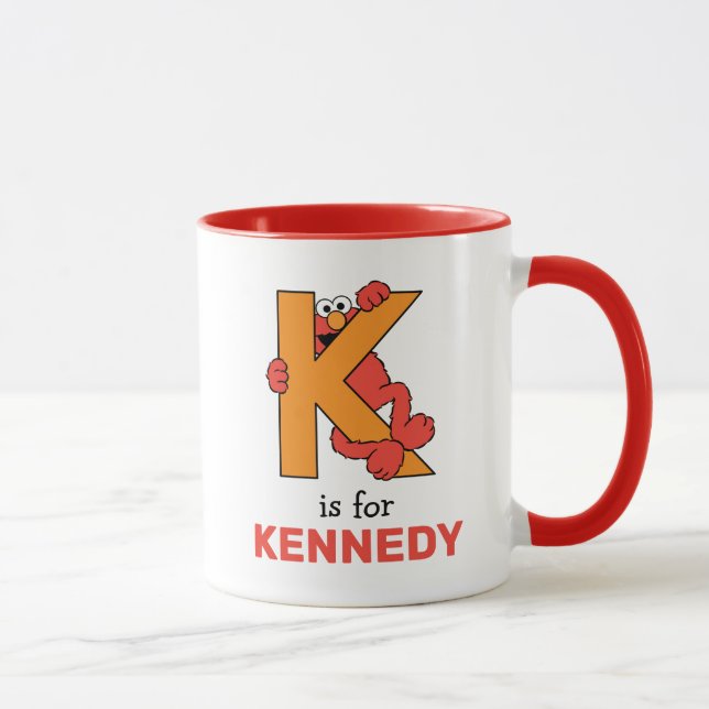 Taza Elmo Alphabet | NARANJA K (Derecha)