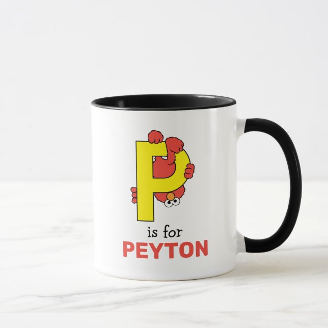Taza Elmo Alphabet | P Amarillo (Derecha)