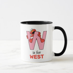 Taza Elmo Alphabet   W Rosa