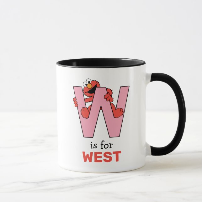 Taza Elmo Alphabet | W Rosa (Derecha)