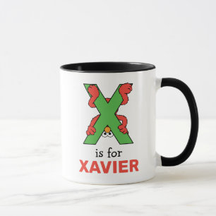 Taza Elmo Alphabet   X Verde
