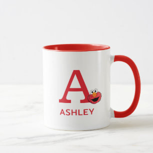 Taza Elmo Añadir tu nombre y monograma A