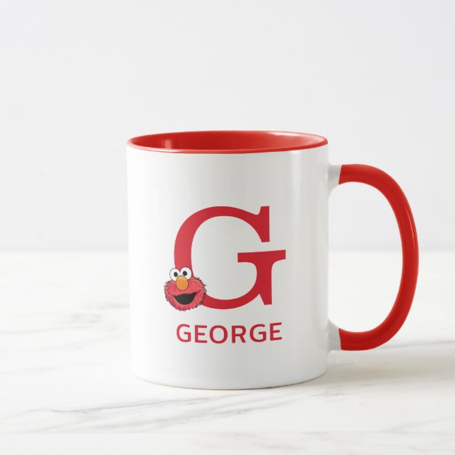Taza Elmo Añadir tu nombre y monograma G (Derecha)