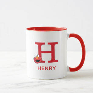 Taza Elmo Añadir tu nombre y monograma H