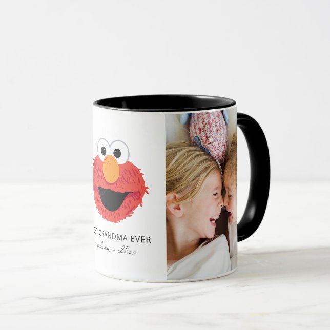 Taza Elmo Big Face | Mejor abuela - Foto (Anverso derecho)