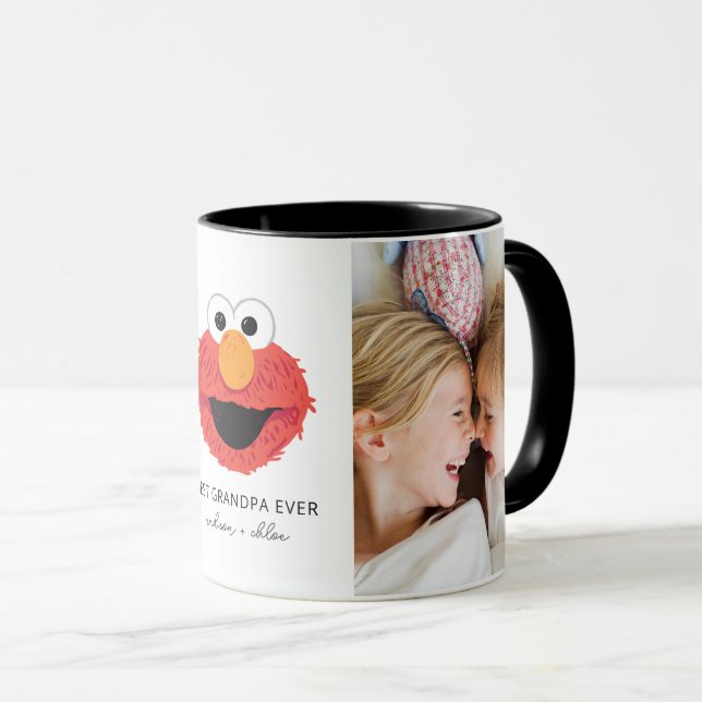 Taza Elmo Big Face | Mejor abuelo - Foto (Anverso derecho)