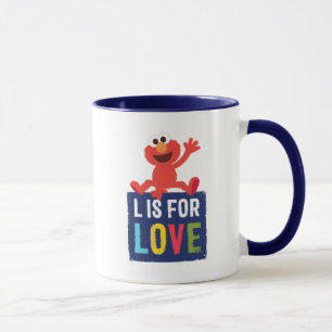 Taza Elmo L es por Amor