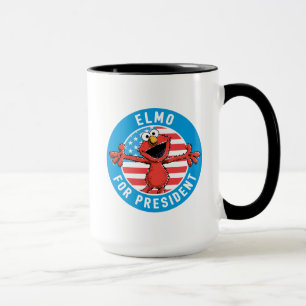 Taza Elmo para presidente - Bandera