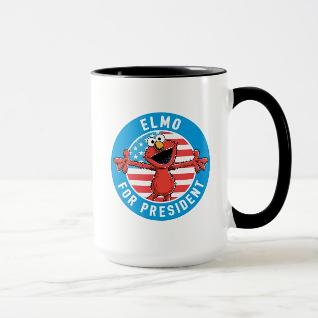 Taza Elmo para presidente - Bandera (Derecha)