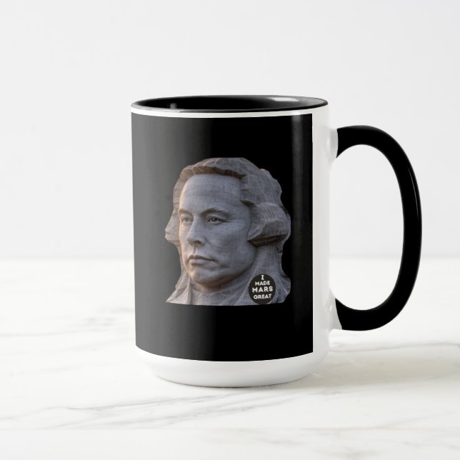 Taza Elon Mount Rushmore Trump Musk unisex (Derecha)