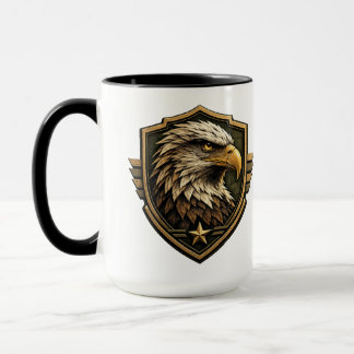 Taza Emblema de águila militar crestada
