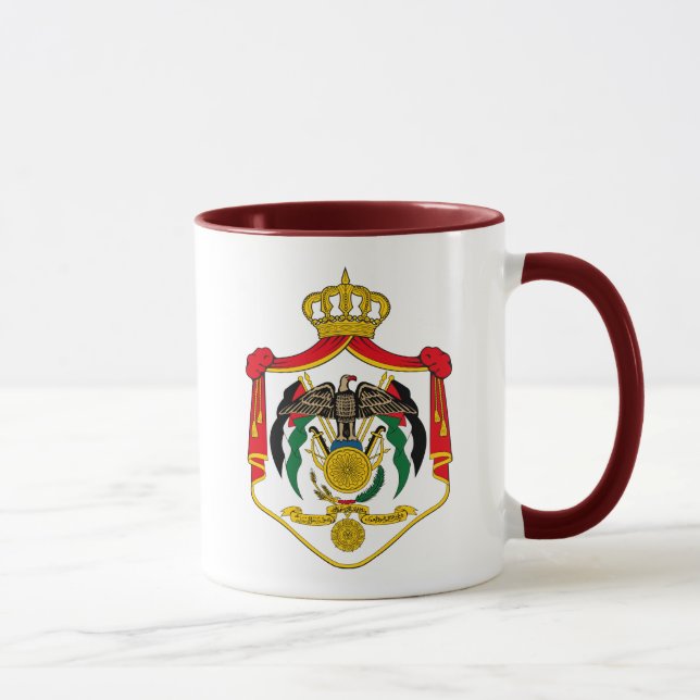 Taza emblema de Jordania (Derecha)