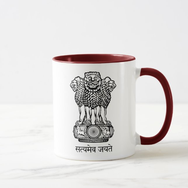 Taza emblema de la India (Derecha)