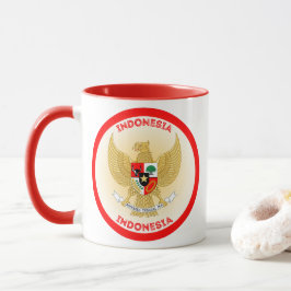 Taza Emblema del Patrimonio de Indonesia