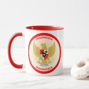 Taza Emblema del Patrimonio de Indonesia