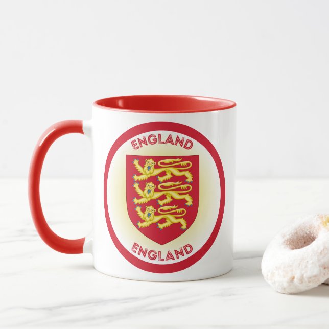 Taza Emblema del Patrimonio de Inglaterra (Con donut)