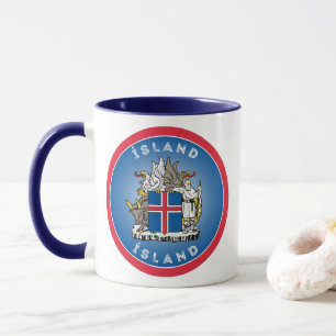 Taza Emblema del Patrimonio de Islandia