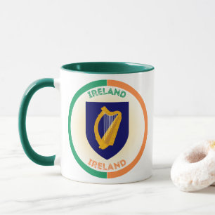 Taza Emblema del Patrimonio de la República de Irlanda