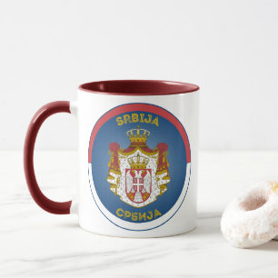 Taza Emblema del Patrimonio de Serbia