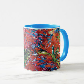 Taza Emil Nolde Red Flowers Expressionism Bella Artes