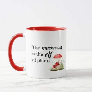 Taza Emily Dickinson "El hongo es el elfo de las planta