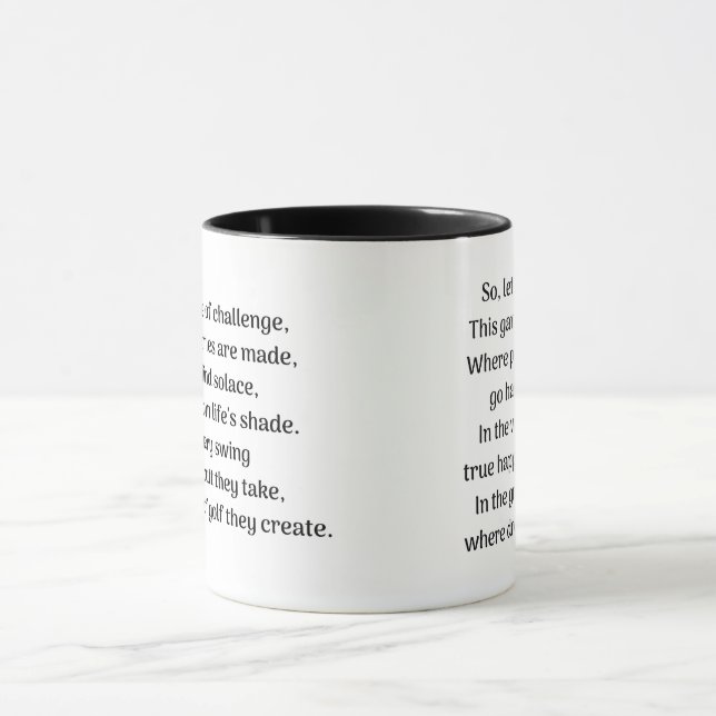 Taza Emoción del golfista (Centro)