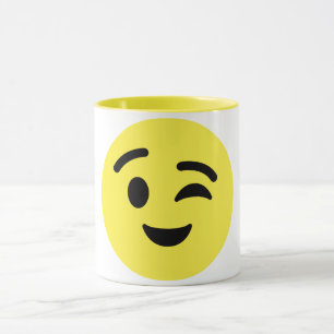 Taza Emoji Cara de Winking Mug