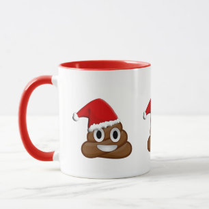 Taza Emoji del impulso de las Felices Navidad
