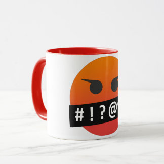 Taza Emoji furiosa Coffee Mug