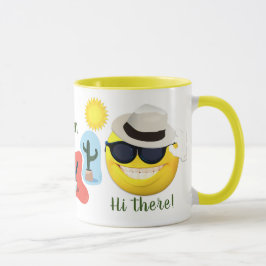Taza Emoji personalizada con Gorra Sun con Cacti