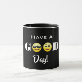 Taza emojis de "Ten un buen día"