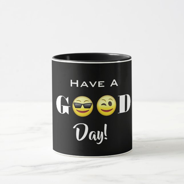 Taza emojis de "Ten un buen día" (Centro)