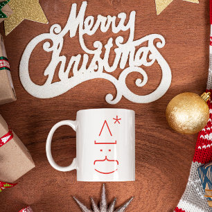 Taza Emoticono divertido Santa Lindo Geektonto Chocolat