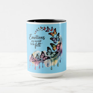 Taza Emotions in Flight Watercolor Butterfly Mug