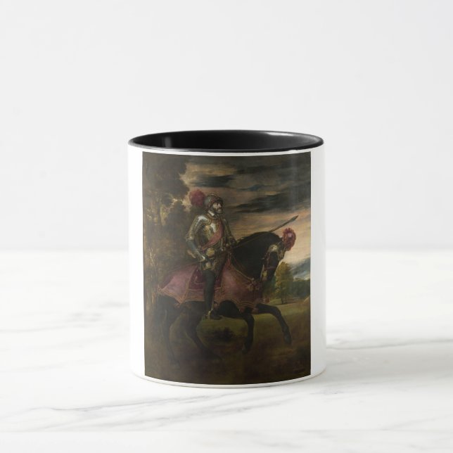 Taza Emperador Carlos V a caballo (por Tiziano) (Centro)