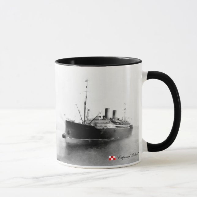 Taza Emperatriz del RMS de Irlanda (Derecha)