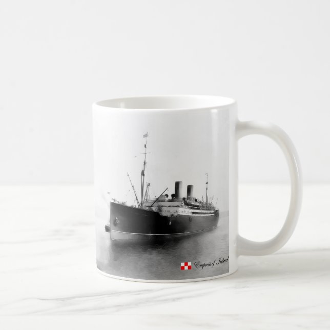Taza Emperatriz del RMS de Irlanda (Derecha)