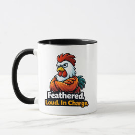 Taza Emplumado, Fuerte. Al mando. Cita de lista de gall