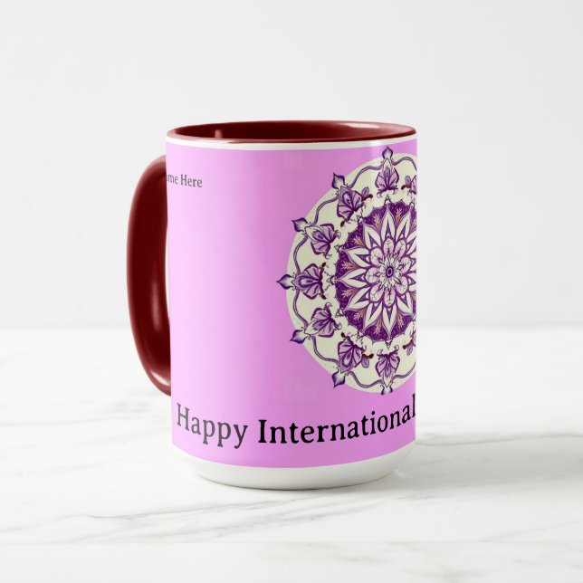 Taza Empoderamiento Estratégico Moderno para el Día Int (Anverso izquierdo)