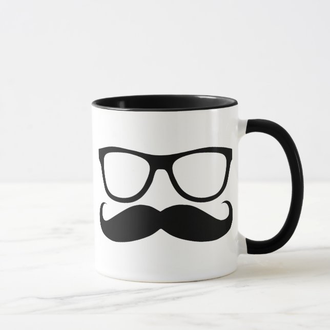 Taza Empollón del bigote (Derecha)