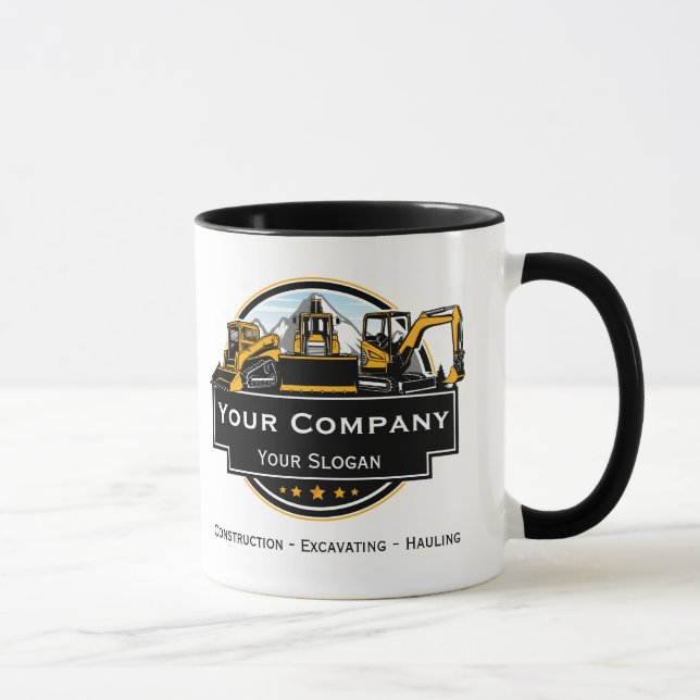 Taza Empresa de construcción de equipo pesado profesion (Derecha)