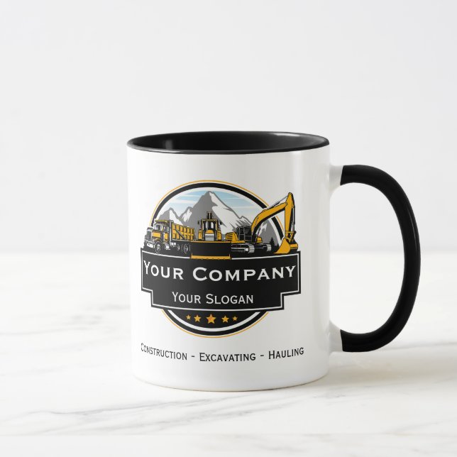 Taza Empresa de construcción de equipo pesado profesion (Derecha)