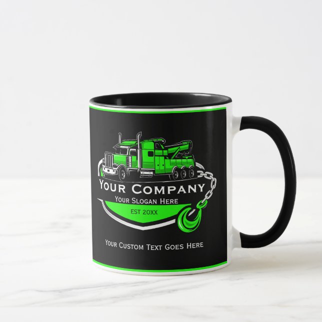 Taza Empresa de Remolque Profesional, Servicio de Trans (Derecha)